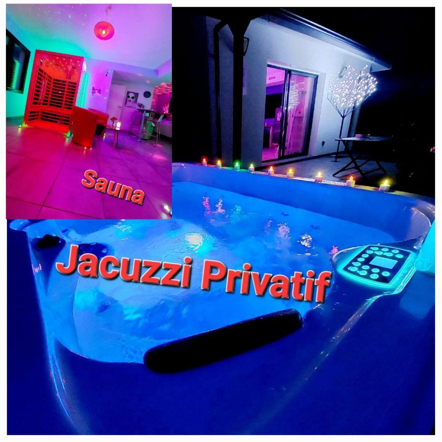 Un Sejour Romantique En Couple Avec Jacuzzi Prive Chromotherapie Jardin Maison Privee Ychoux Exteriör bild